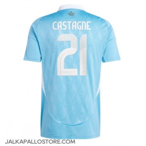 Belgia Timothy Castagne #21 Vieraspaita EM-Kisat 2024 Lyhythihainen
